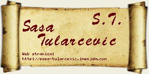 Saša Tularčević vizit kartica